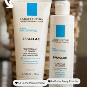 Effaclar Medicated Gel Cleanser + Effaclar Clarifying Solution de La Roche-Posay