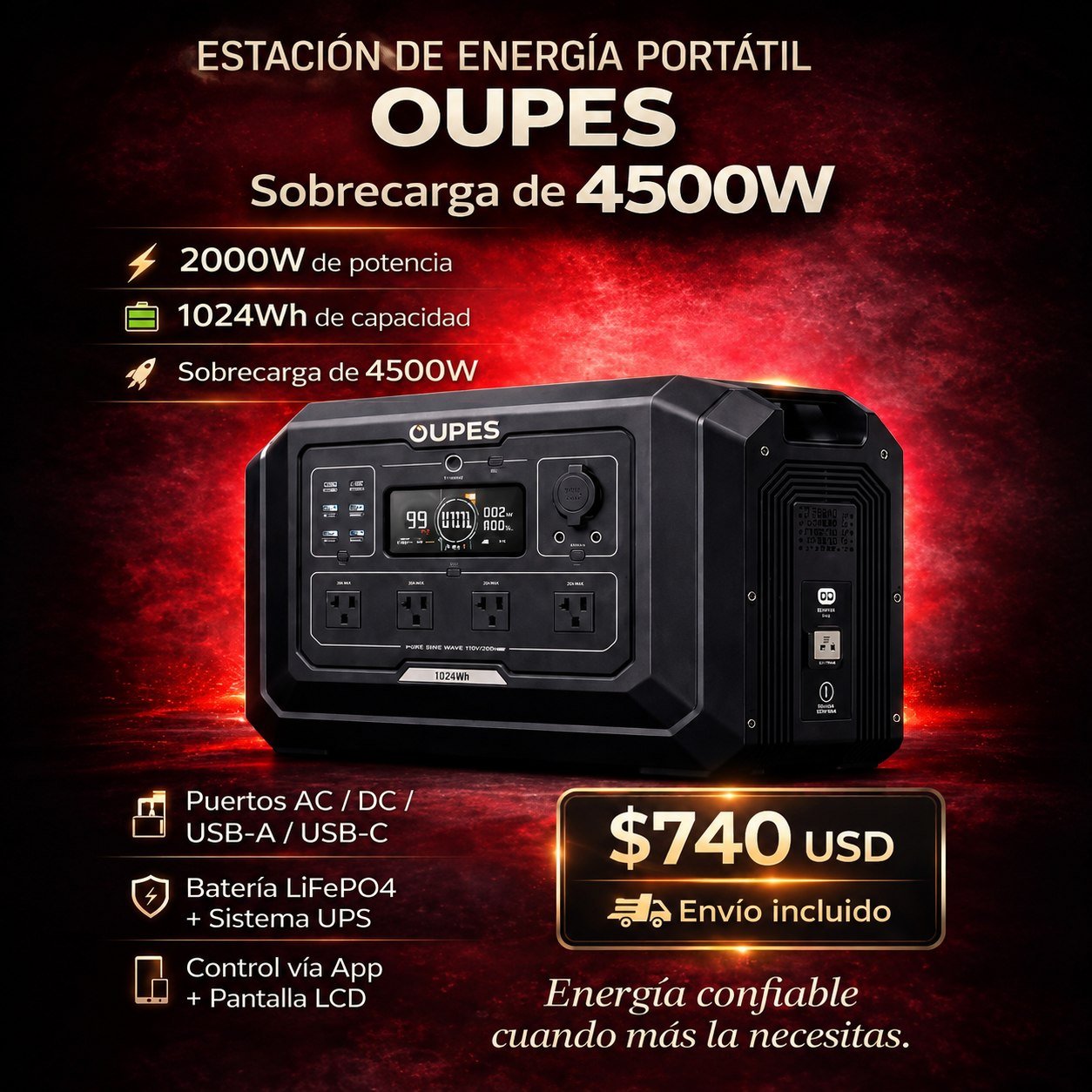 OUPES EXODUS 2000W